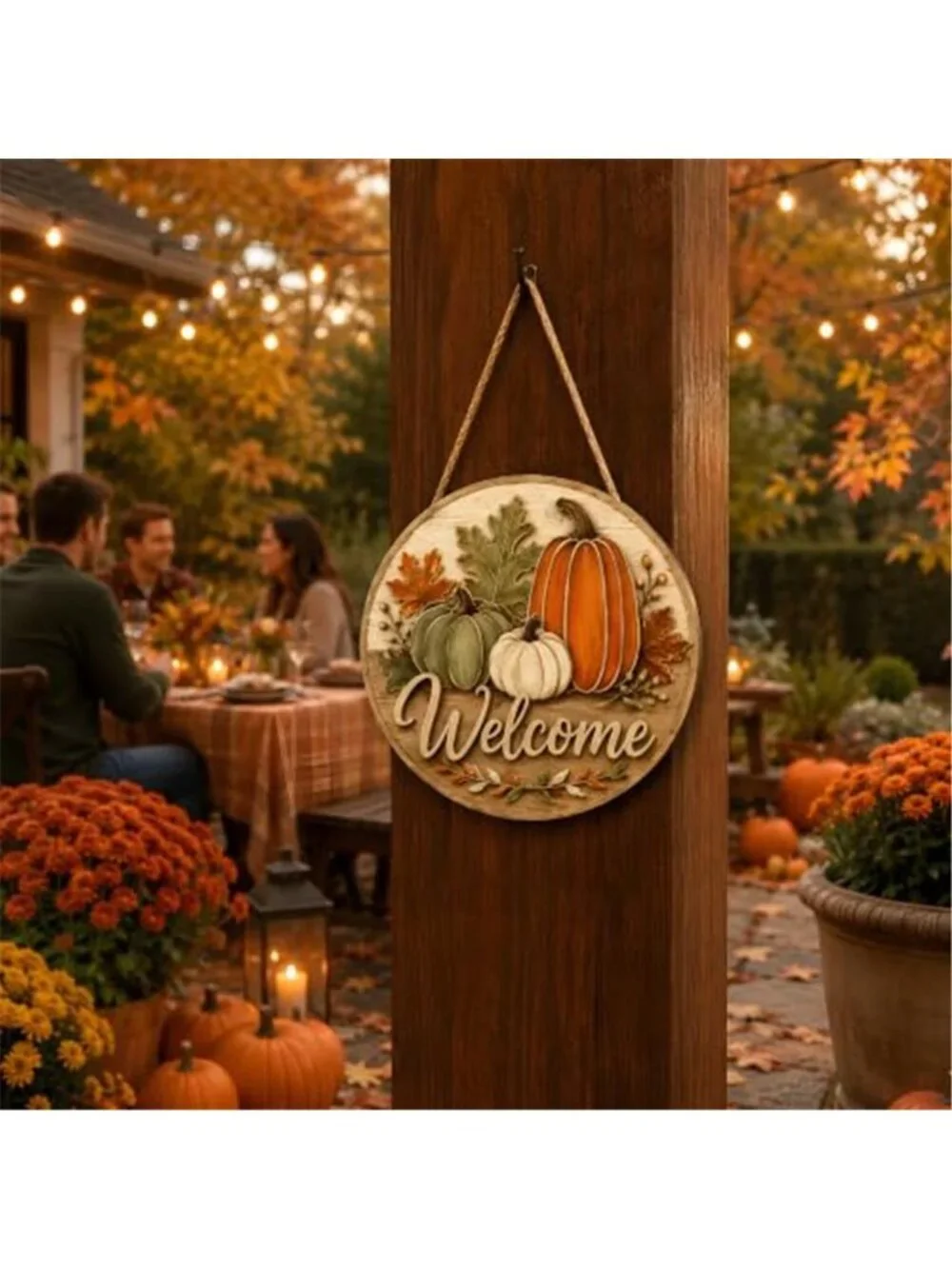 Fall Decor Fall Welcome Sign for Front Door Thanksgiving Decorations
